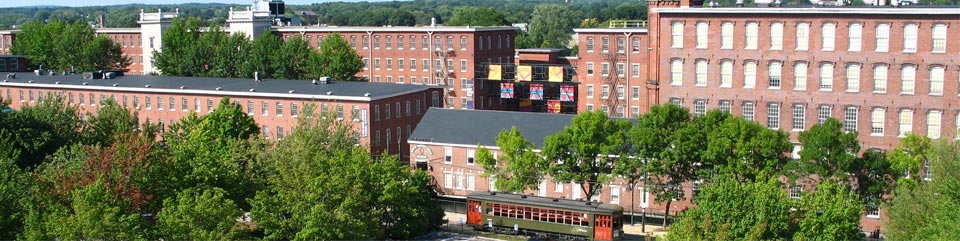 Boott Cotton Mills Museum with Trolley