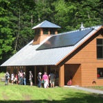 Forest Center and Wood Barn exhibit share Platinum LEED certification