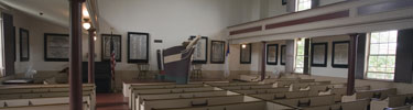 The interior of the Seamen's Bethel
