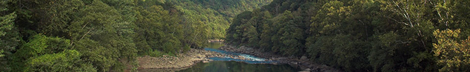 New River flowing through the gorge