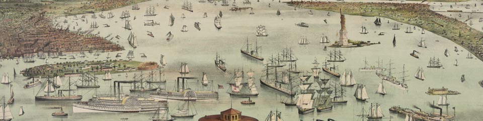 Historic Image of New York Harbor