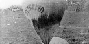 Civil War era photograph of Thadeus Lowe's balloon Intrepid being inflated on the battlefield. Civil War era photograph of Thadeus Lowe's balloon Intrepid being inflated on the battlefield.