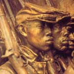 Detail of the Shaw Memorial