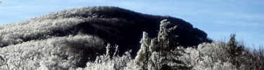 Ice covered Stony Man summit.