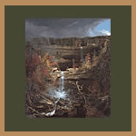 A mountain landscape painting