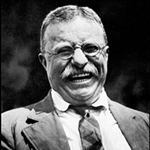 Theodore Roosevelt's trademark smile.