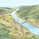 Roebling's Delaware Aqueduct carried canal boats across the Delaware River.