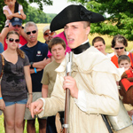 Ranger giving a program in Continental Uniform