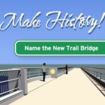 Digital rendering of the proposed new trail bridge