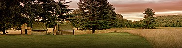 soldier cabins at Valley Forge &copy MJ Ticcino