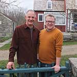 June Visitors of the Month, Joe and Ken, at Weir Farm National Historic Site