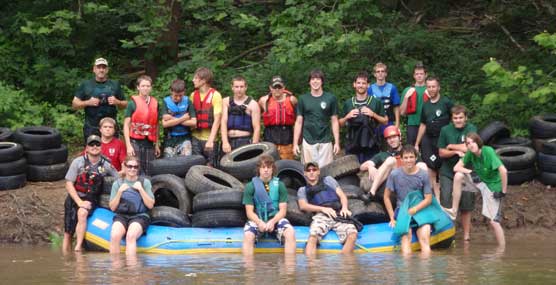 Boy Scouts assist with river cleanup