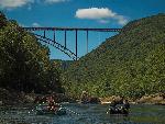 Rafts under the Bridge