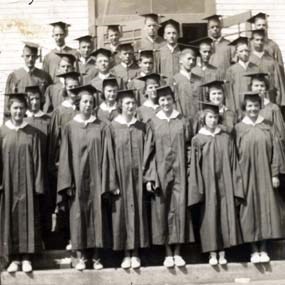 historic photo of graduating class of 1938