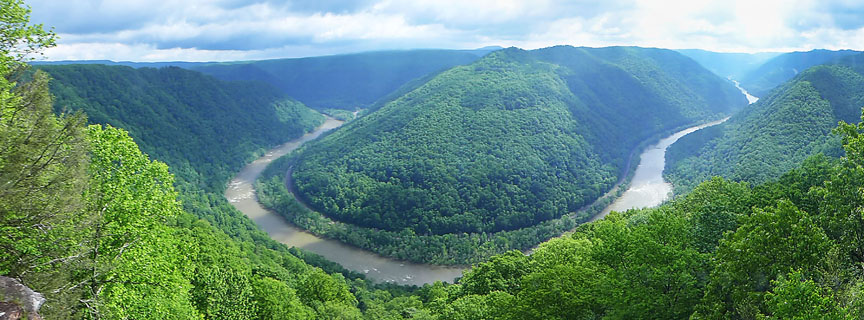 View of river and gorge from Grandview