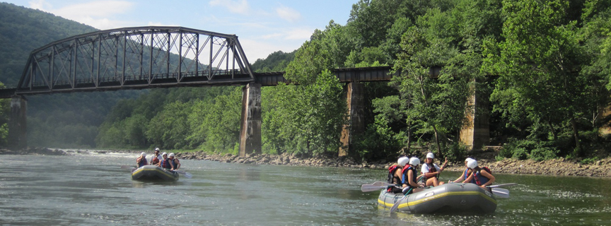rafters on the river