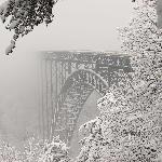 New River Gorge Bridge in Winter
