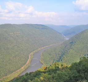 View of New River from Grandview's Main Overlook View of New River from Grandview's Main Overlook