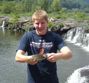 Fishing at Sandstone Falls Fishing at Sandstone Falls