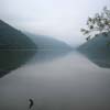 morning fog on Bluestone Lake