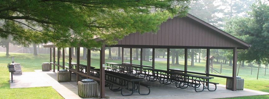 picnic shelter at Grandview
