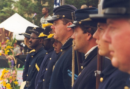 Civil War Reenactors at Homecoming