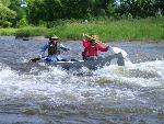 Canoeing the rapids