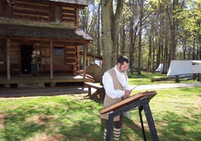 Colonial music from the hammered dulcimer. 