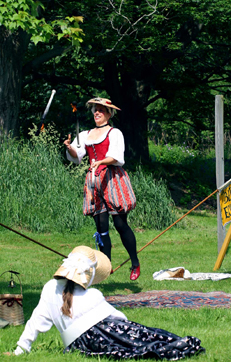 Signora Bella:  18th century Traveling performer