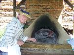Baking in the Beehive oven