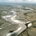 View of the Noatak River from the air