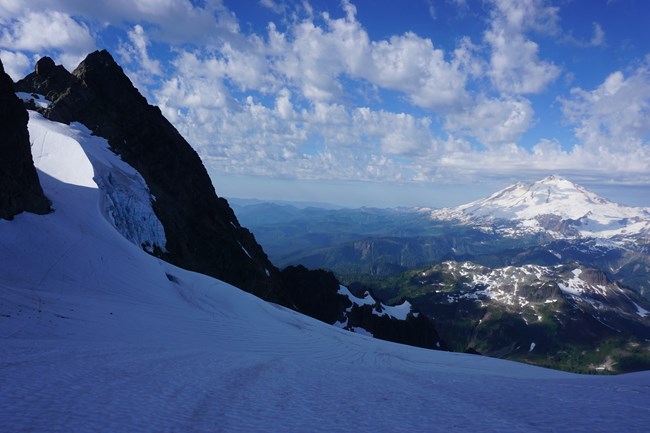Hell's Highway from the Upper Curtis Glacier on Mount Shuksan