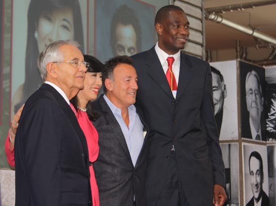 Peter G. Peterson, Andrea Jung, Bruce Springsteen and Dikembe Mutombo