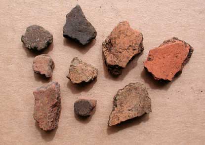 Thickware potshards from American Samoa.