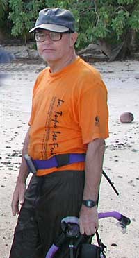 Dr. Peter Craig at Ofu Lagoon.