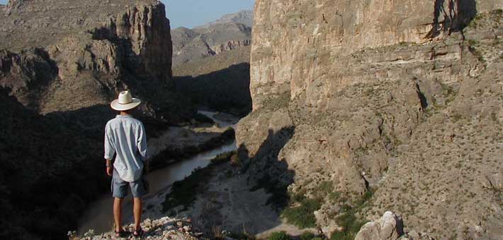 Photo of a hiker at Big Bend National Park