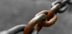 Photo of chain link, the second place entry in the Expressions of Freedom contest submitted by Hamza Moulvi