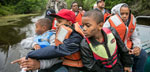 Photo of youth at Atchafalaya National Heritage Area’s Bayou Teche, courtesy of the Louisiana Office of Tourism