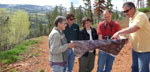 Photo of group discussing recreation and conservation goals near Brian Head, Utah