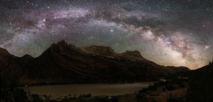 Photo of the Milky Way rising over the Green River at Dinosaur National Monument (Photo by NPS/Dan Duriscoe) 