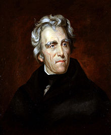 Andrew Jackson with white hair