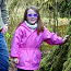 Girl with dad day hiking