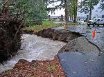 Barnes Creek in flood