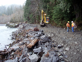 repairing the Quinault South Shore Road