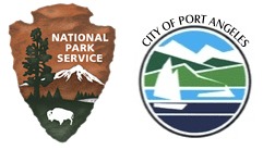 NPS arrowhead and City of Port Angeles logo NPS arrowhead and City of Port Angeles logo