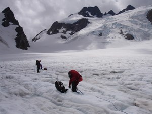 Climber's on Blue Glacier