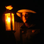 Ranger Steven on the candlelight tour during summer 2006