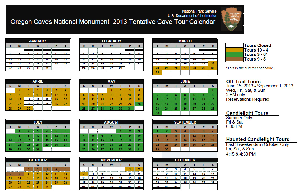 calendar 2013
