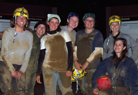 You will get muddy!  Wear old clothes.