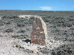 Markers identify the trail route.